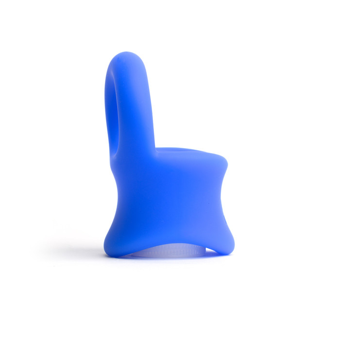 Sport Fucker Baller Ring Liquid Silicone Blue