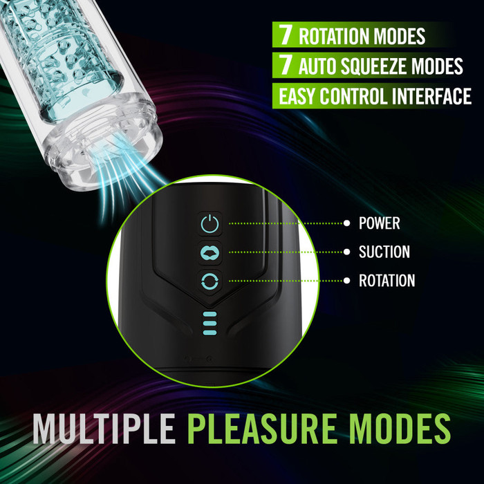 M FOR MEN WHIRLWIND PRO Rotating & Sucking Stroker