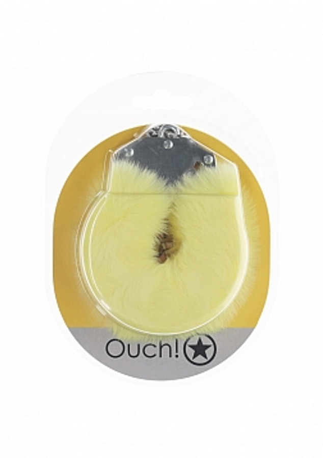 Ouch! - Heavy-Duty Fluffy Handcuffs Yellow