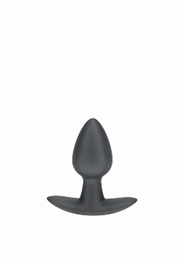 Ouch! Anal Plug Silicone Gun Metal Small