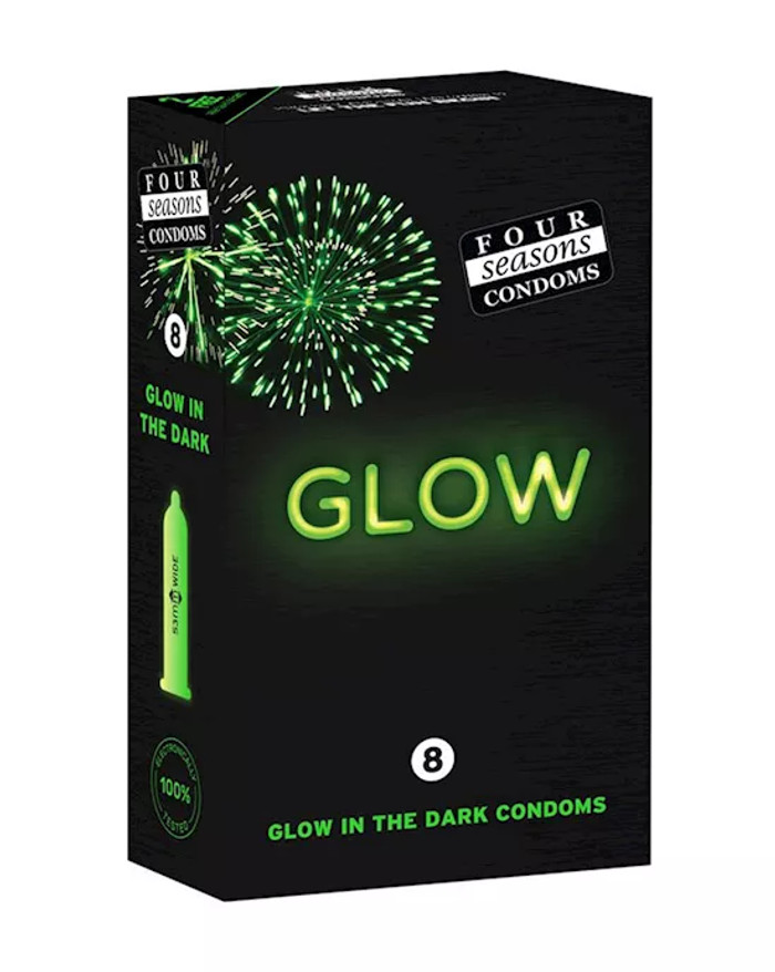Four Seasons Condoms Glow In The Dark 8pk
