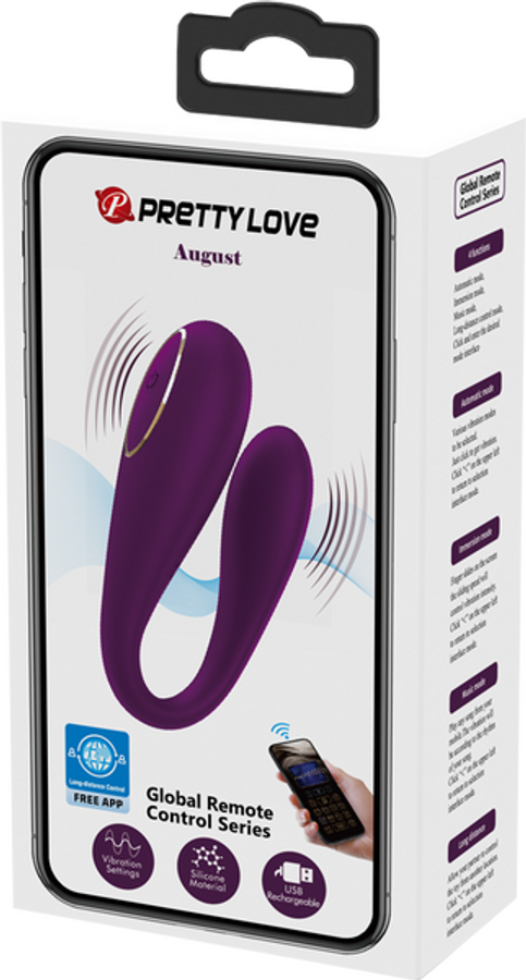 Pretty Love August Vibrator Purple Pretty Love August Vibrator Purple