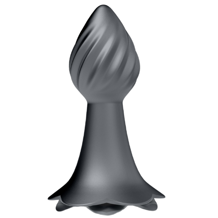 Iceberg Rose Gray 10 Rhythms Vibrating Anal Plug Iceberg Rose Gray 10 Rhythms Vibrating Anal Plug
