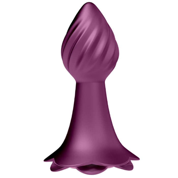 Iceberg Rose Metallic Rubine Red 10 Rhythms Vibrating Anal Plug Iceberg Rose Metallic Rubine Red 10 Rhythms Vibrating Anal Plug
