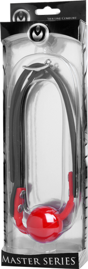 Master Series Premium Hush Gag Red & Black