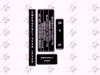 50107 - Emergency Flap Handle Decal Set, Piper