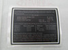 P0414010-20, CESSNA 152, A152, F152, FA152, HEADLINER ASSY, 0414010-20, operational limitations decal, 60151