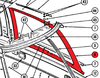 P0811681-2, CESSNA 310, 310B, 310C, 310D, TRIM-LEFT-FRONT-WINDOW , 0811681-2, 0811681-3
