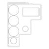 P1213492-1, Cessna 206, Escutcheon - Instrument Panel, 1213492-1