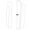 P23314-06, Piper PA-24, 30, 39, Cabin Door Window Moulding, 23314-06,23314-02, 23314-03, 23314-04, 23314-05, 23314-07