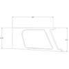 P25417-00, Piper PA-24-260, PA-30, Rear Left Window Molding, 25417-00