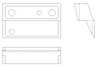 P35-944057-1, Beechcraft, 35-B33, ESCUTCHEON, ENGINE CONTROLS, 35-944057-1