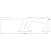 P78349-11, Piper PA-32, PA-34 Rear, Right Window Trim Cover, 78349-11