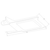 Cessna 206 Stationair RH Forward Moulding P1215105-1, 1215105-1, 1215105-1-532, 1215105-1-B40