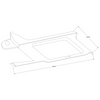 Cessna 206 Stationair RH Forward Openable Window Moulding P1215105-2, 1215105-2, 1215105-2-532, 1215105-2-B40