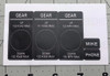 PIPER PA-28R-200, PA-28R-201, PA-28R-201T RT Lower Left Instrument Panel Cover DECAL SET ONLY H67920-14, 67920-14, 67920-014, 50097