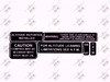 50113 - Instrument Panel Decal Set, Piper