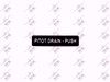 50118 - Pitot Drain, Push Decal, Piper