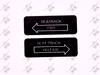 50127 - Seatback Fwd & Seat Track Release Decal, Piper