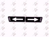 50128 - Pan Door Latch, Open/Latch Decal, Piper