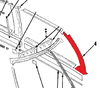 CESSNA 310F, 310G, 310H, 310I, 310J, 310K TRIM-EMERGENCY WINDOW UPR, P0811237-4, 0811237-4