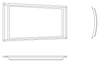 P0811041-19, Cessna 310, Trim Assy Left Center Window, 0811041-19