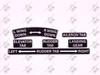 P96-324102-1-Decal, Upper Console Controls Decal Set, Beechcraft