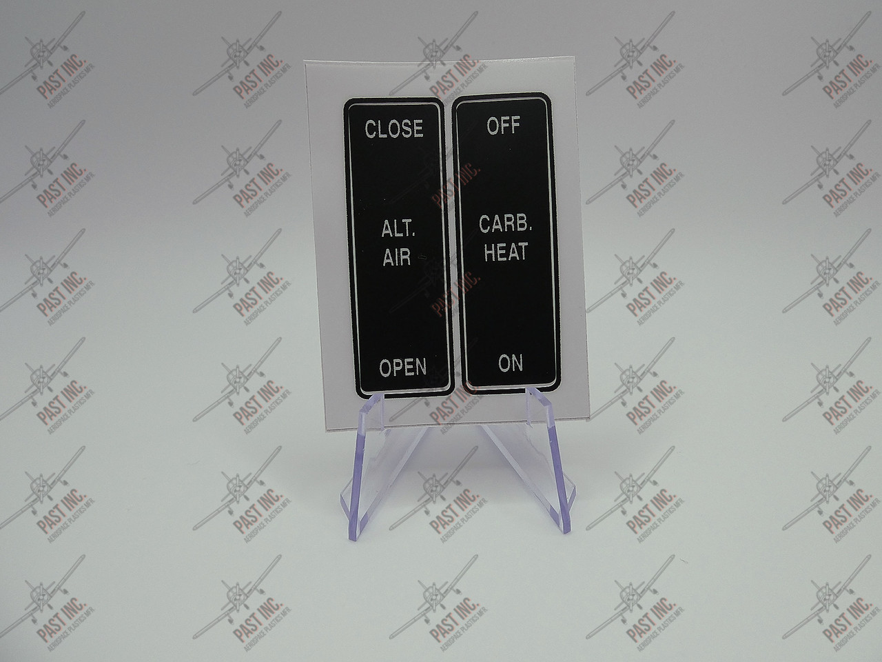 50105 - Alt Air & Carb Heat Decal, Piper