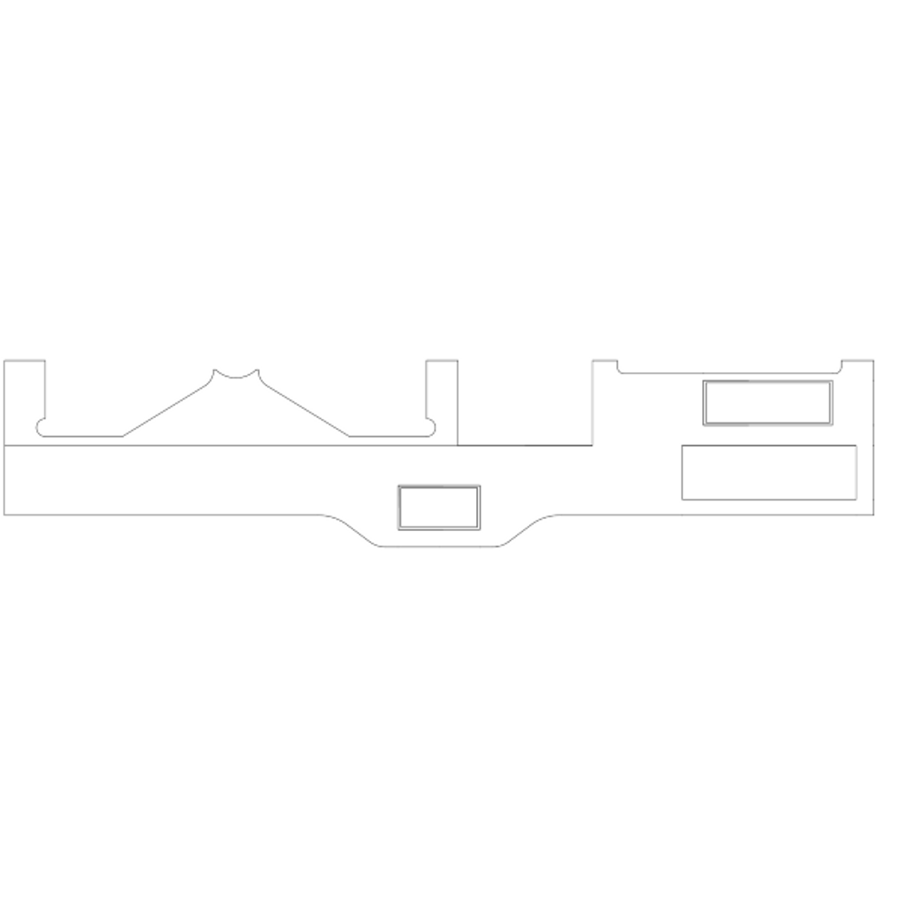 P0513319-8, Cessna 172, Lower Stationary Panel Cover, 0513319-8-484, 0513319-8