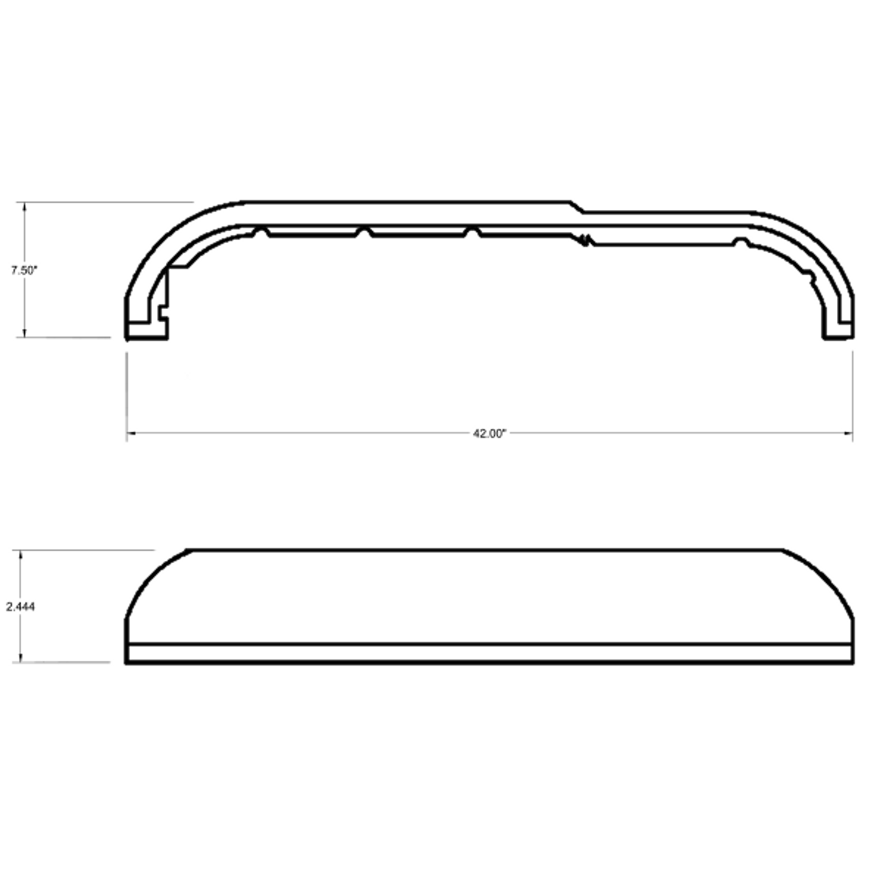 P0515034-1, Cessna 172, Glareshield, 0515034-1