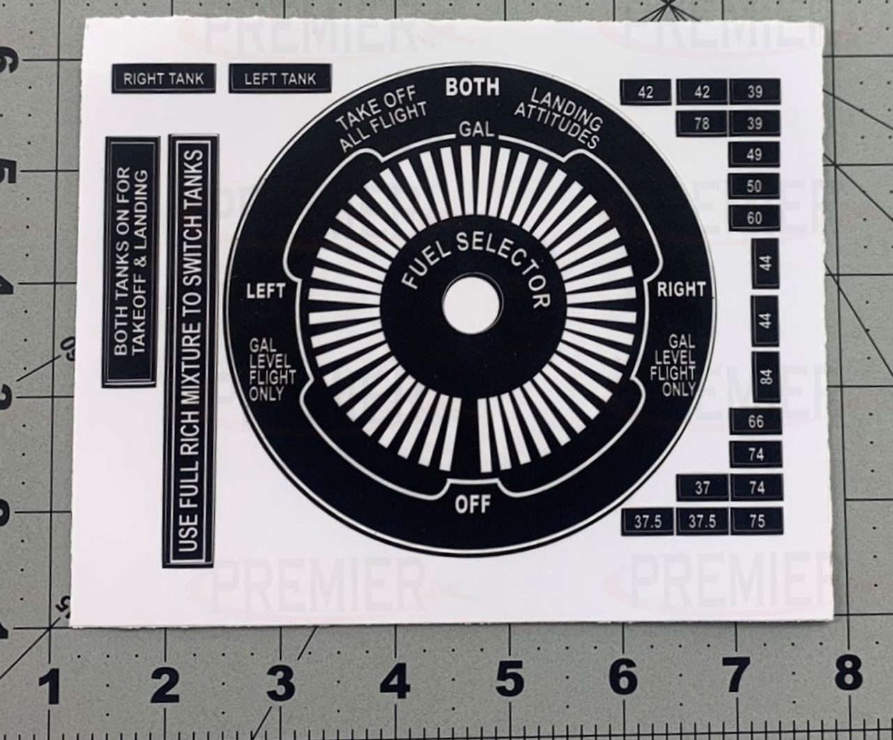 50103 Fuel Selector Decal