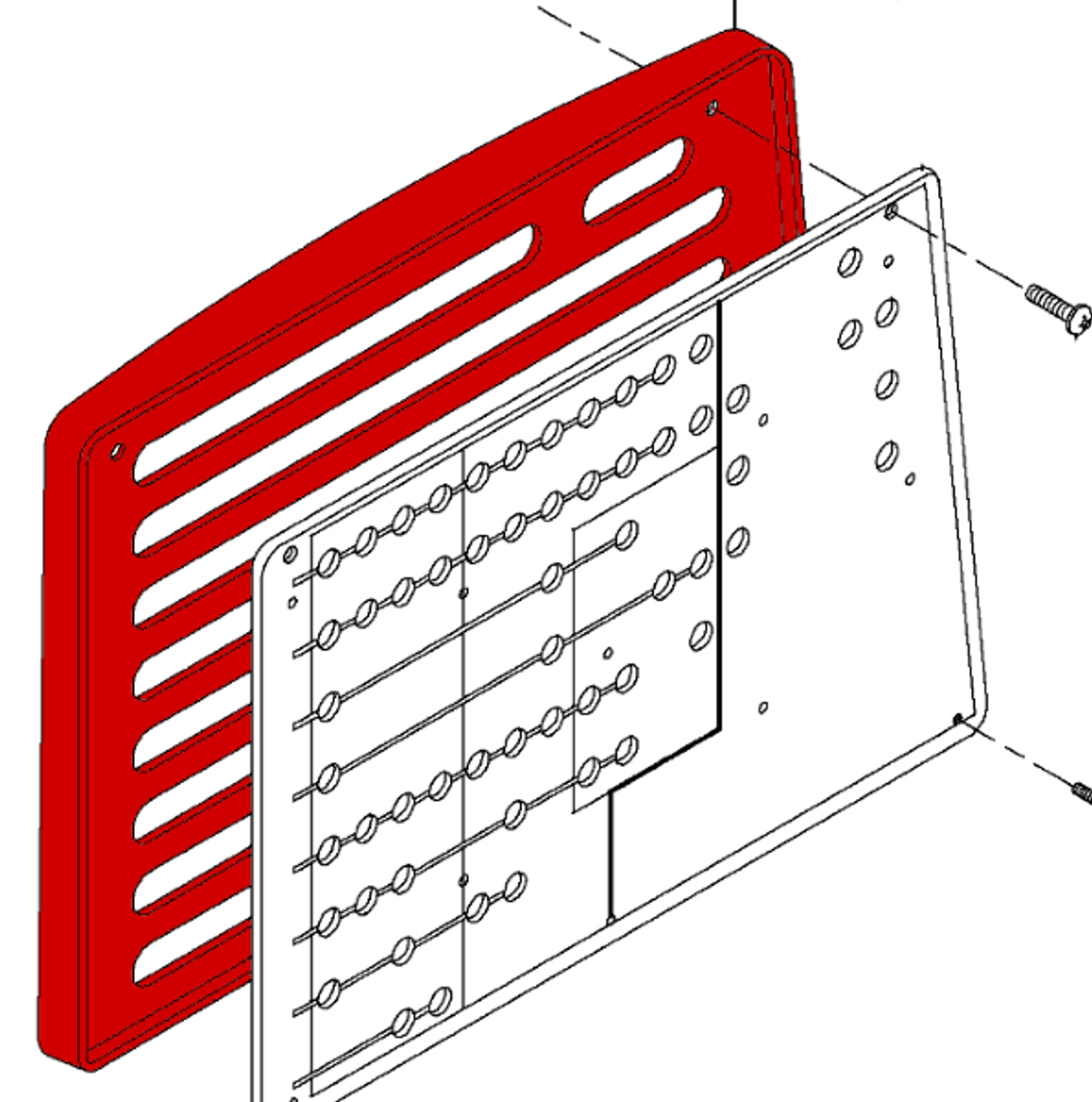 P114-320067-5, BEECHCRAFT 1900D, Cover - Circuit Breaker Panel, 114-320067-5, 114-320067-3