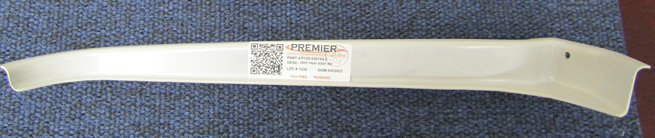 P129-530154-2, BEECHCRAFT 1900, 1900C, 1900D, TRAY-DRIP, CO-PILOT, 129-530154-2