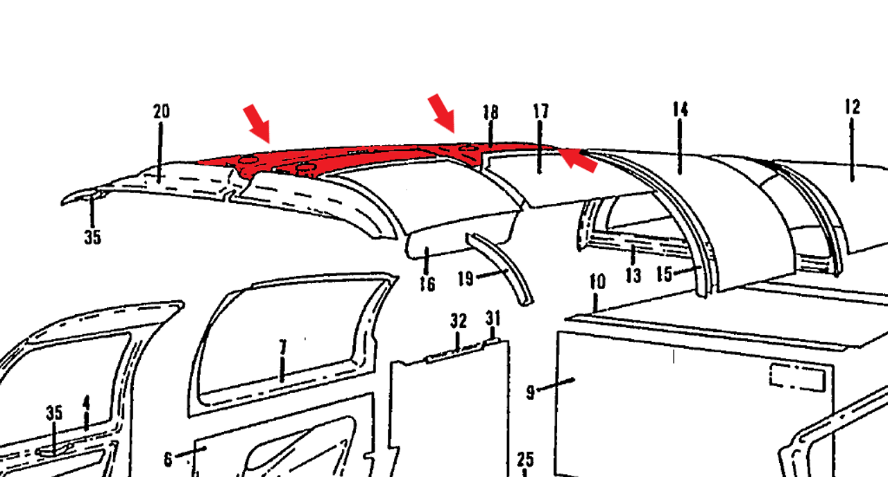 MOONEY M20F CONSOLE ASSY, HEADLINER P130160, 130160