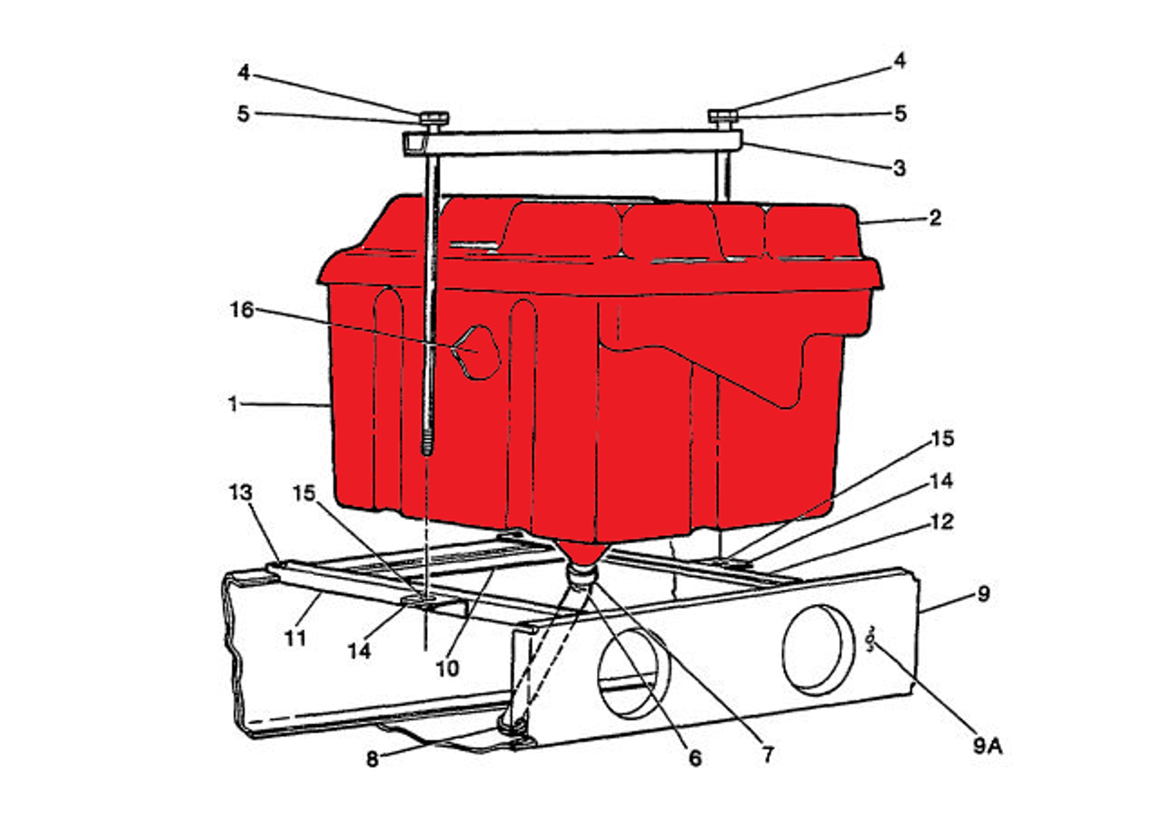 P1470090-21, Cessna 207A, Box Assy, Battery, 1470090-21