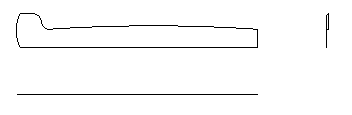 P169-534096-3, Beechcraft, Molding, Upper LH Cabin Door, Diagram