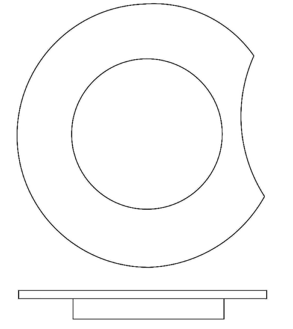 P0415023-3, Cessna 172M, N, P, Escutcheon, 0415023-3, 0415023-3-532