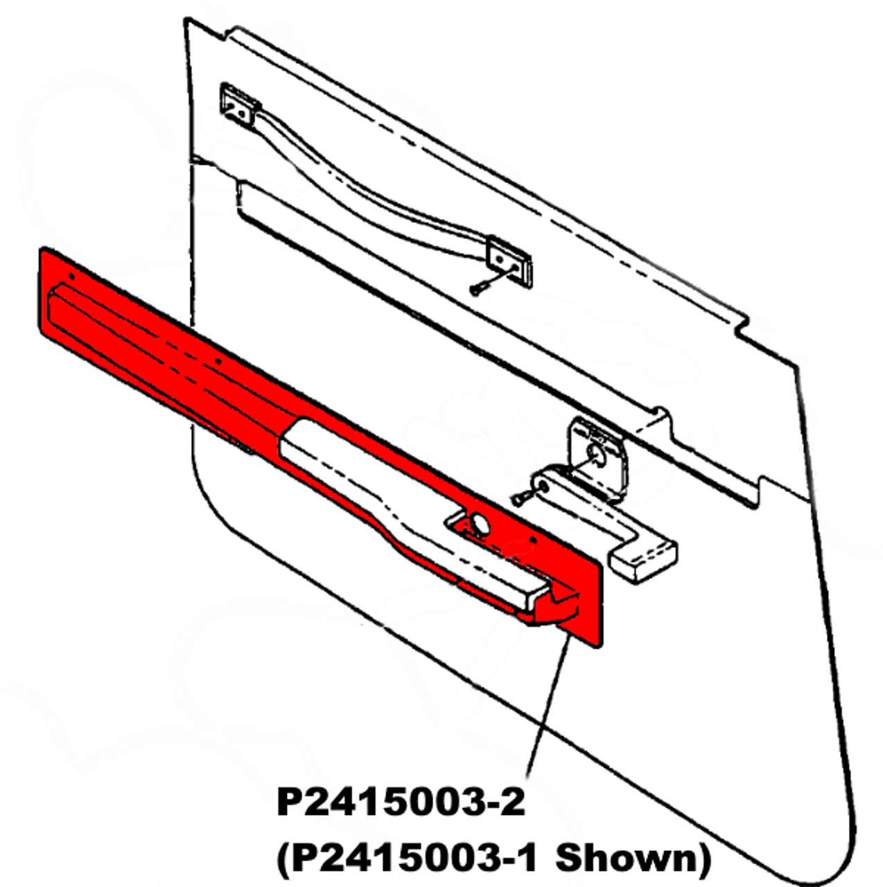 Cessna 172P Support Assy - Armrest RH. P2415003-2, 2415003-2