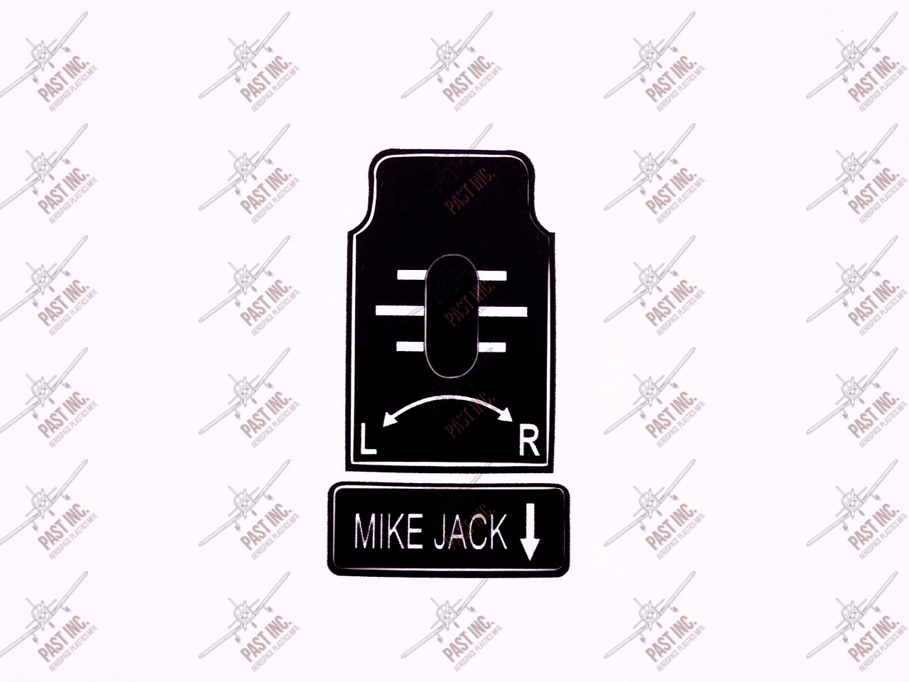 50093 - Left/Right With Mic Jack Decal, Piper