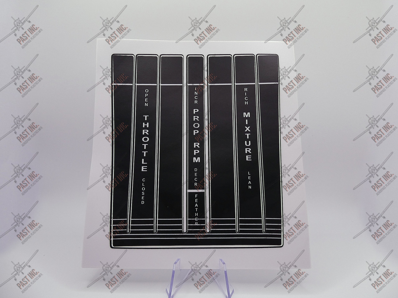 50102 -  Engine Control Throttle 7-Prong Decal