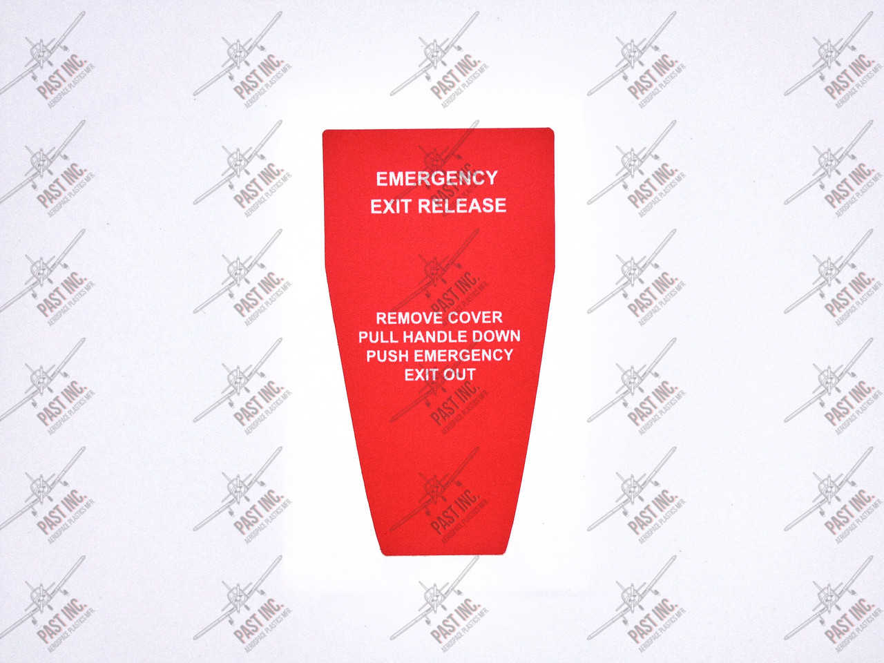 50092 - Emergency Exit Release Decal, Piper