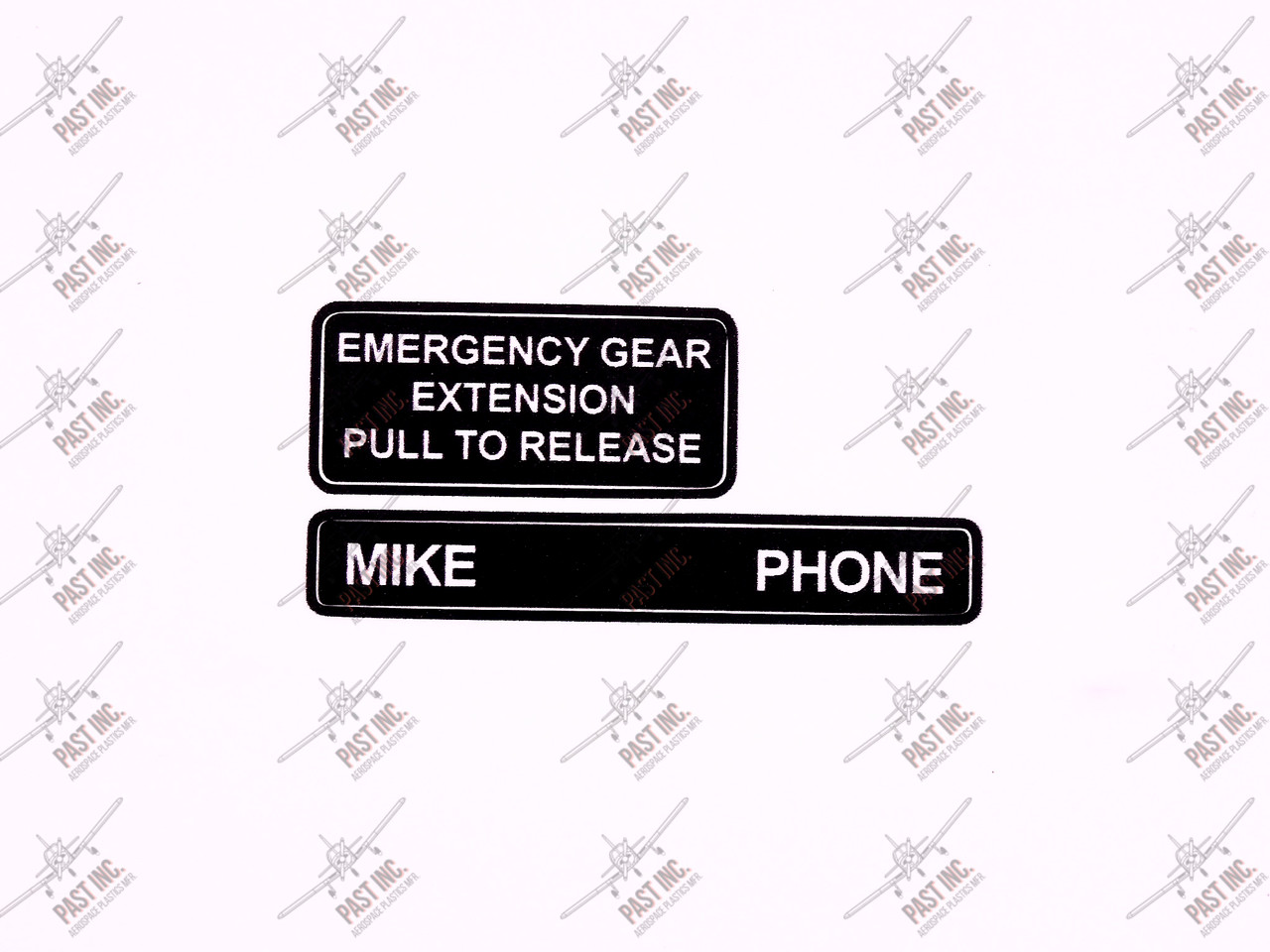 50114 - Emergency Gear Extension & Mic/Phone Decal, Piper