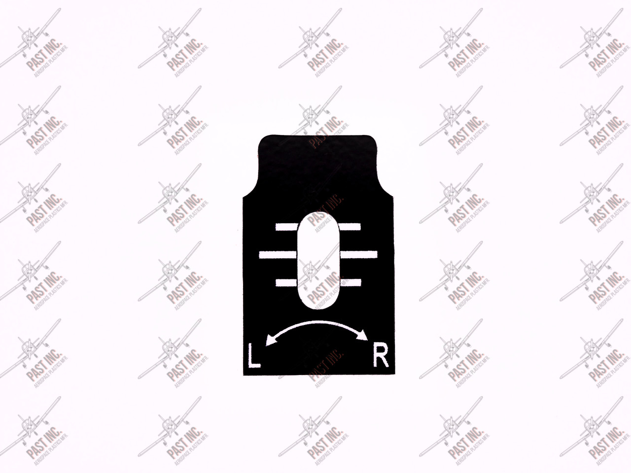 50124 - Left/Right Rudder Trim Decal, Piper