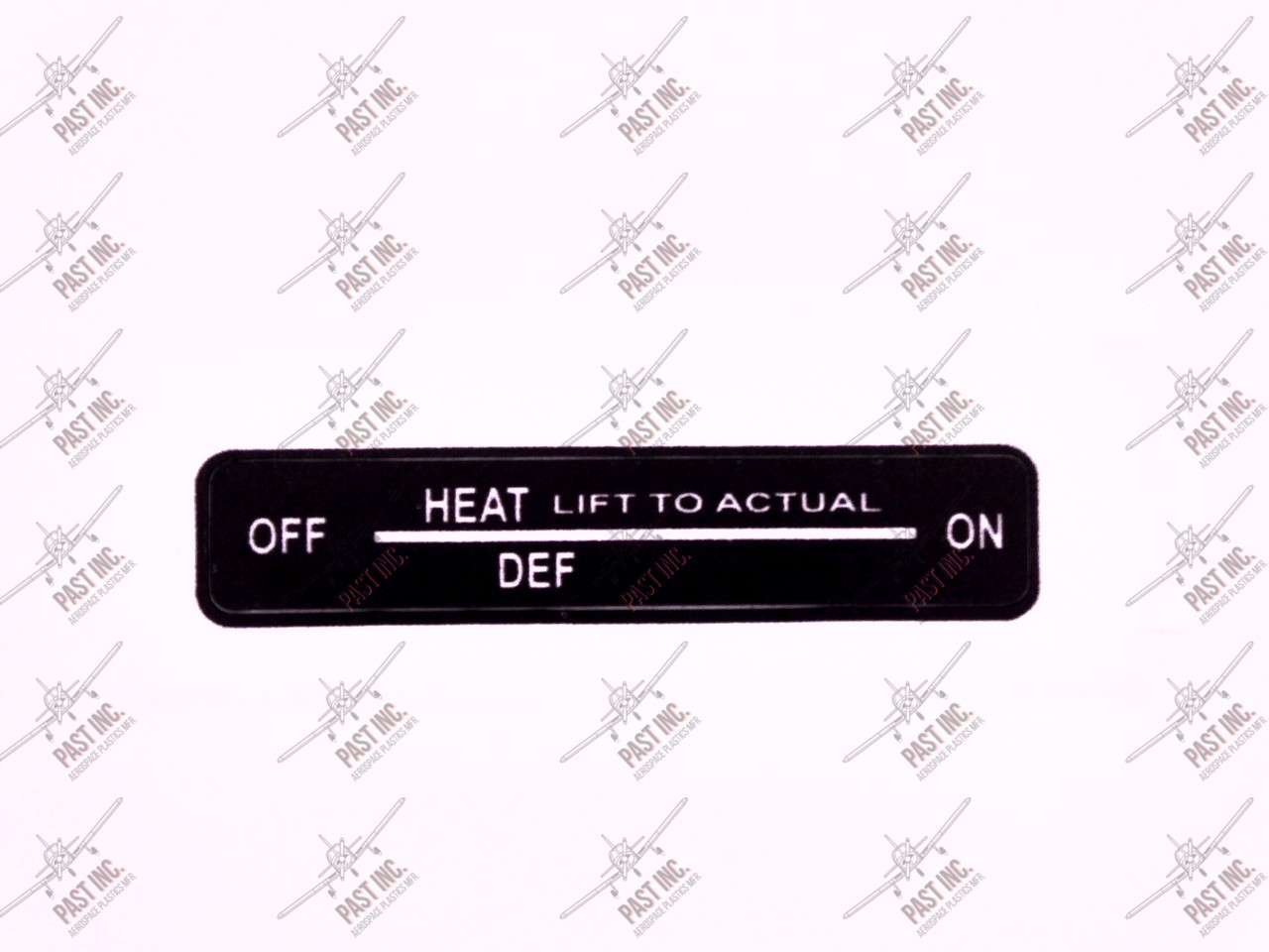 50125 - Off & On Heat/Def Decal, Piper