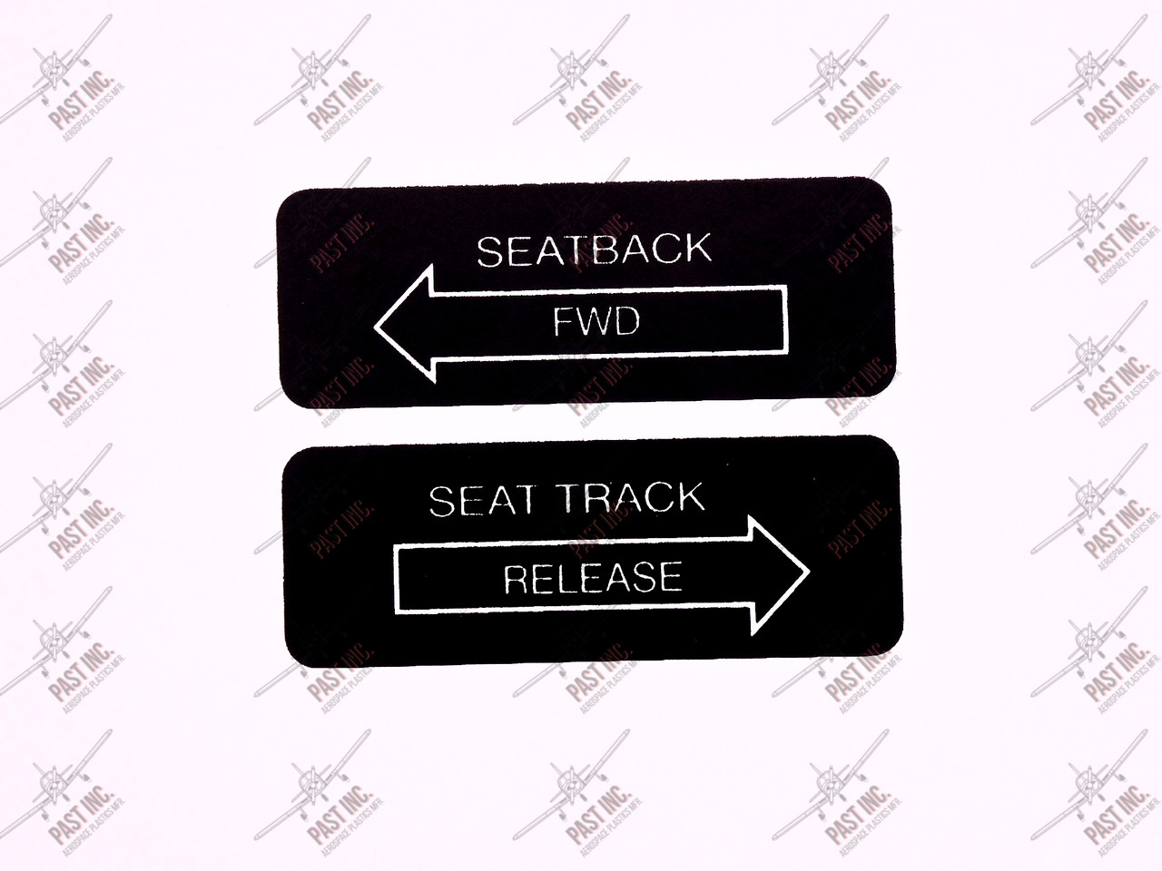 50127 - Seatback Fwd & Seat Track Release Decal, Piper
