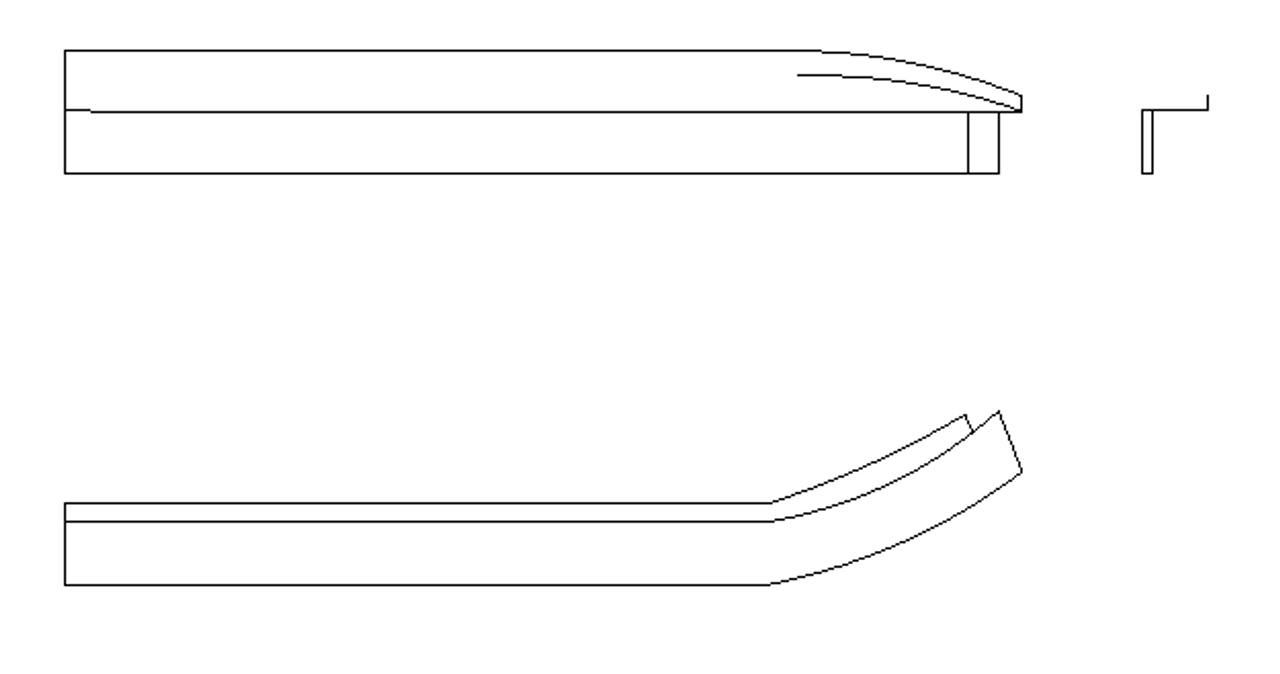 P1514020-19, MOULDING WINDSHIELD UPPER RH, 1514020-19, P1514020-19-532