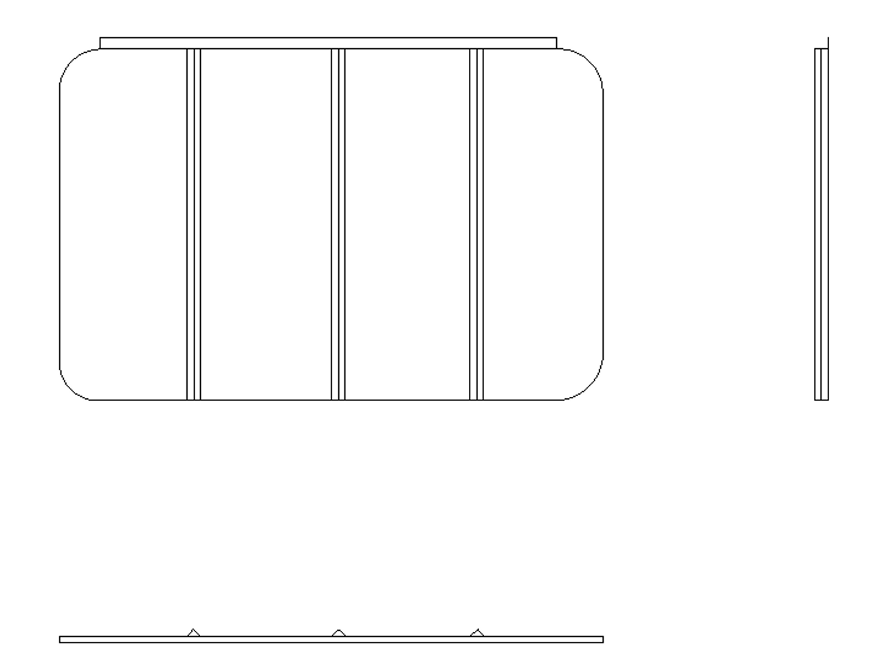 P65664-00, Piper PA28, DOOR ASSEMBLY-Rear Bulkhead, 65664-00