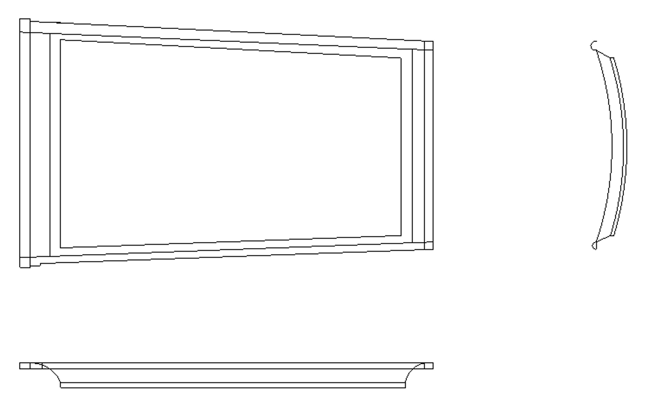 P0811041-19, Cessna 310, Trim Assy Left Center Window, 0811041-19