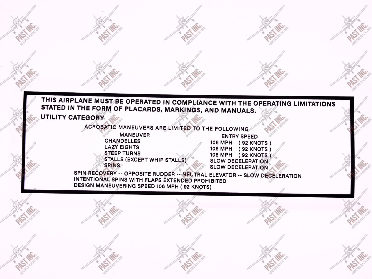 60130 GLOVE BOX DECAL