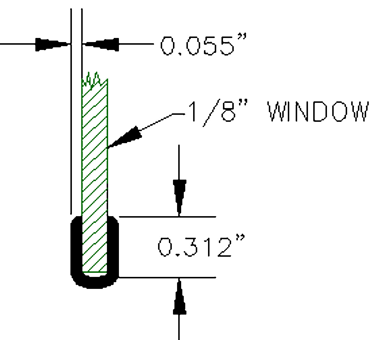 1/8" Side Window Rubber U-Channel - S-002
